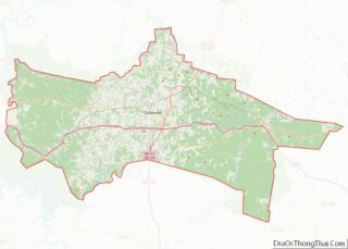 Map of Putnam County, Tennessee