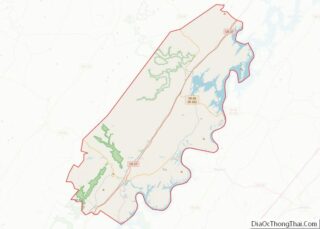 Map of Rhea County, Tennessee