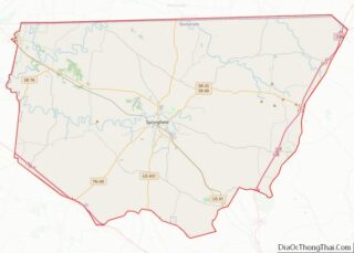 Map of Robertson County, Tennessee