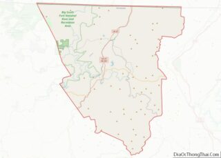 Map of Scott County, Tennessee