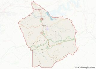 Map of Sevier County, Tennessee