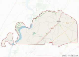 Map of Tipton County, Tennessee