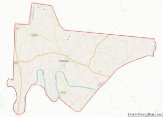 Map of Trousdale County, Tennessee