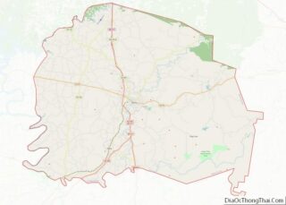 Map of White County, Tennessee