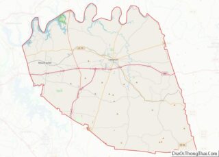 Map of Wilson County, Tennessee