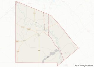 Map of Atascosa County, Texas