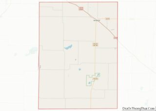 Map of Bailey County, Texas