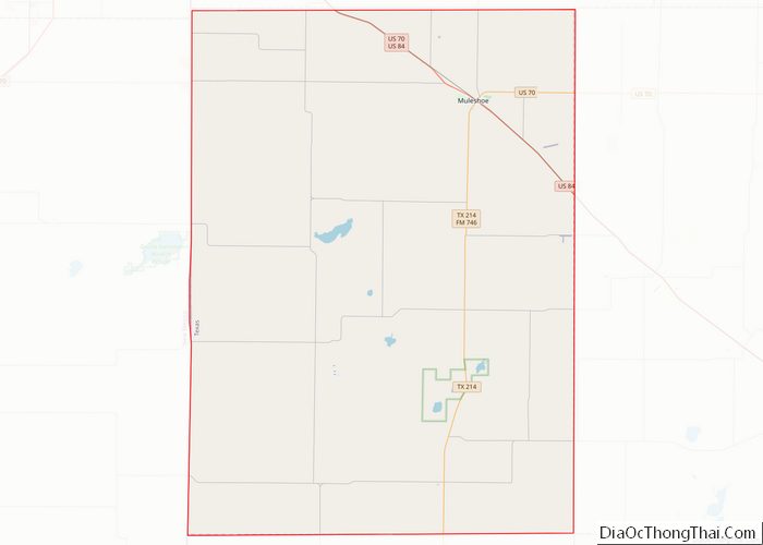 Map of Bailey County