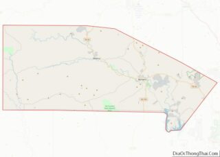 Map of Bandera County, Texas