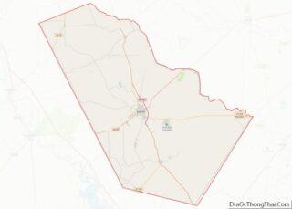 Map of Bee County, Texas