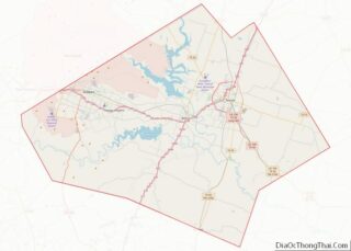 Map of Bell County, Texas