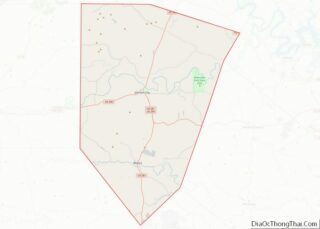 Map of Blanco County, Texas