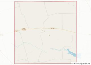 Map of Borden County, Texas