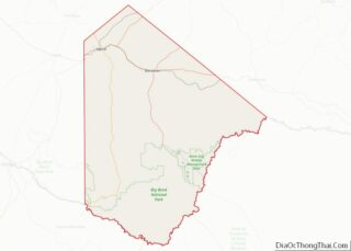 Map of Brewster County, Texas