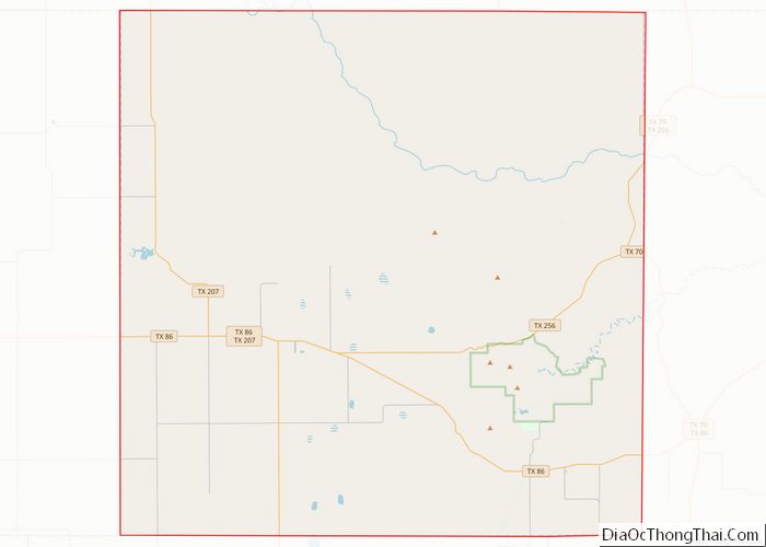 Map of Briscoe County, Texas - Thong Thai Real