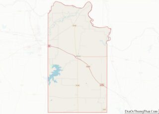 Map of Clay County, Texas