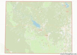 Map of Coke County, Texas