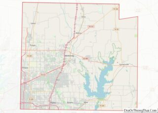 Map of Collin County, Texas