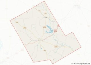 Map of Comanche County, Texas