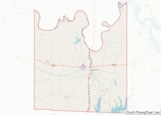 Map of Cooke County, Texas