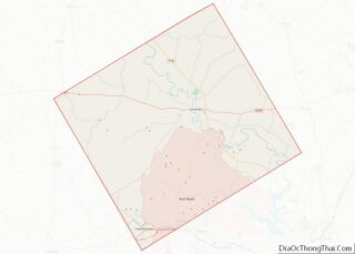 Map of Coryell County, Texas