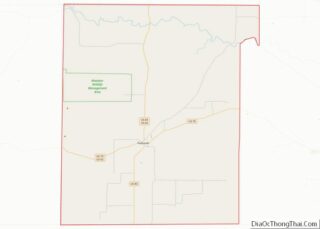 Map of Cottle County, Texas