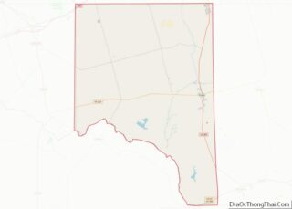 Map of Crane County, Texas