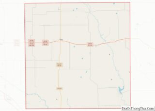 Map of Crosby County, Texas