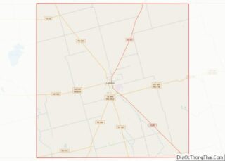 Map of Dawson County, Texas