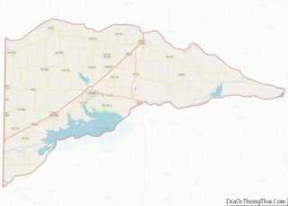 Map of Delta County, Texas