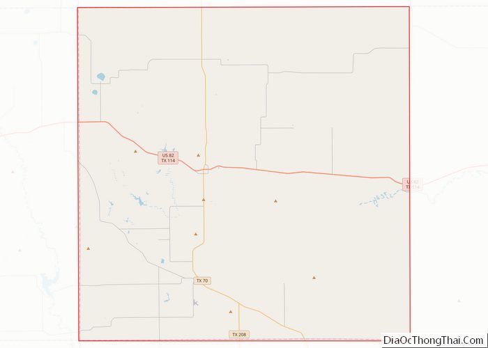 Map of Dickens County