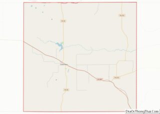 Map of Donley County, Texas