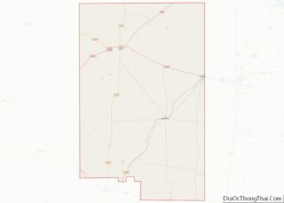 Map of Duval County, Texas