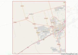 Map of Ector County, Texas