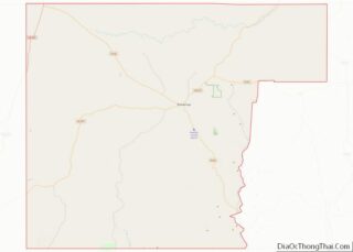 Map of Edwards County, Texas