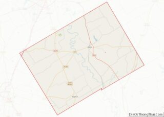 Map of Falls County, Texas