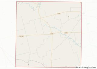 Map of Fisher County, Texas