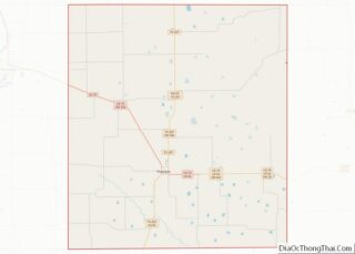 Map of Floyd County, Texas