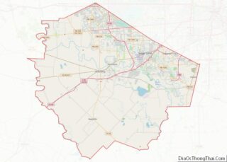 Map of Fort Bend County, Texas