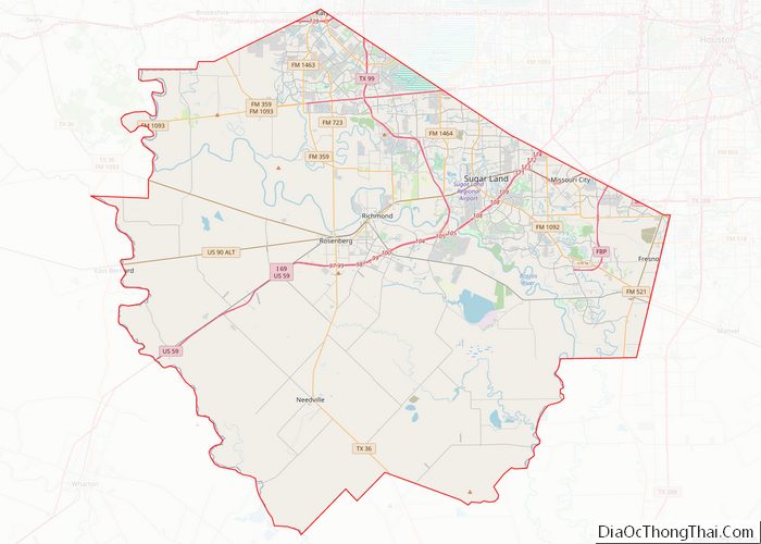 Map of Fort Bend County