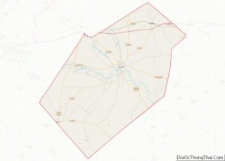 Map of Gonzales County, Texas