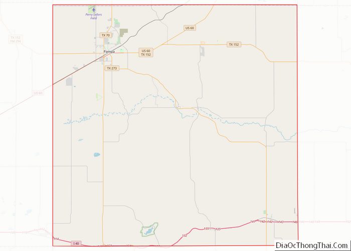 Map of Gray County