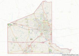 Map of Gregg County, Texas