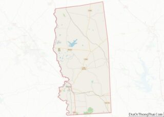 Map of Grimes County, Texas