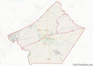 Map of Guadalupe County, Texas