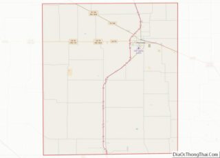 Map of Hale County, Texas