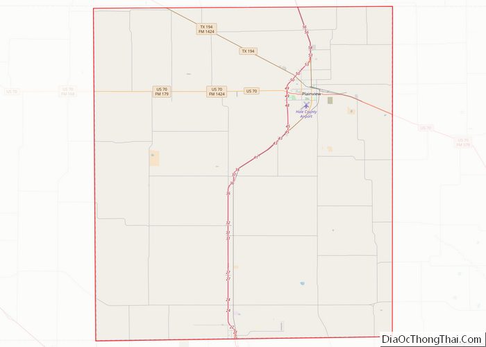 Map of Hale County
