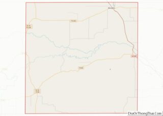 Map of Hall County, Texas