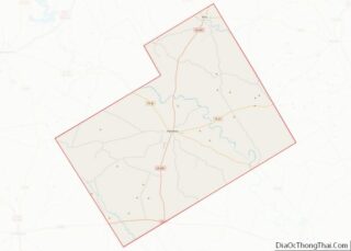 Map of Hamilton County, Texas