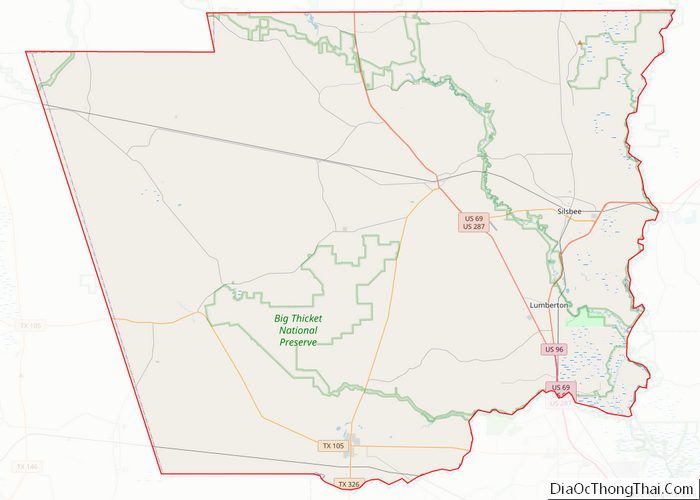 Map Of Hardin County Texas Địa Ốc Thông Thái 4841